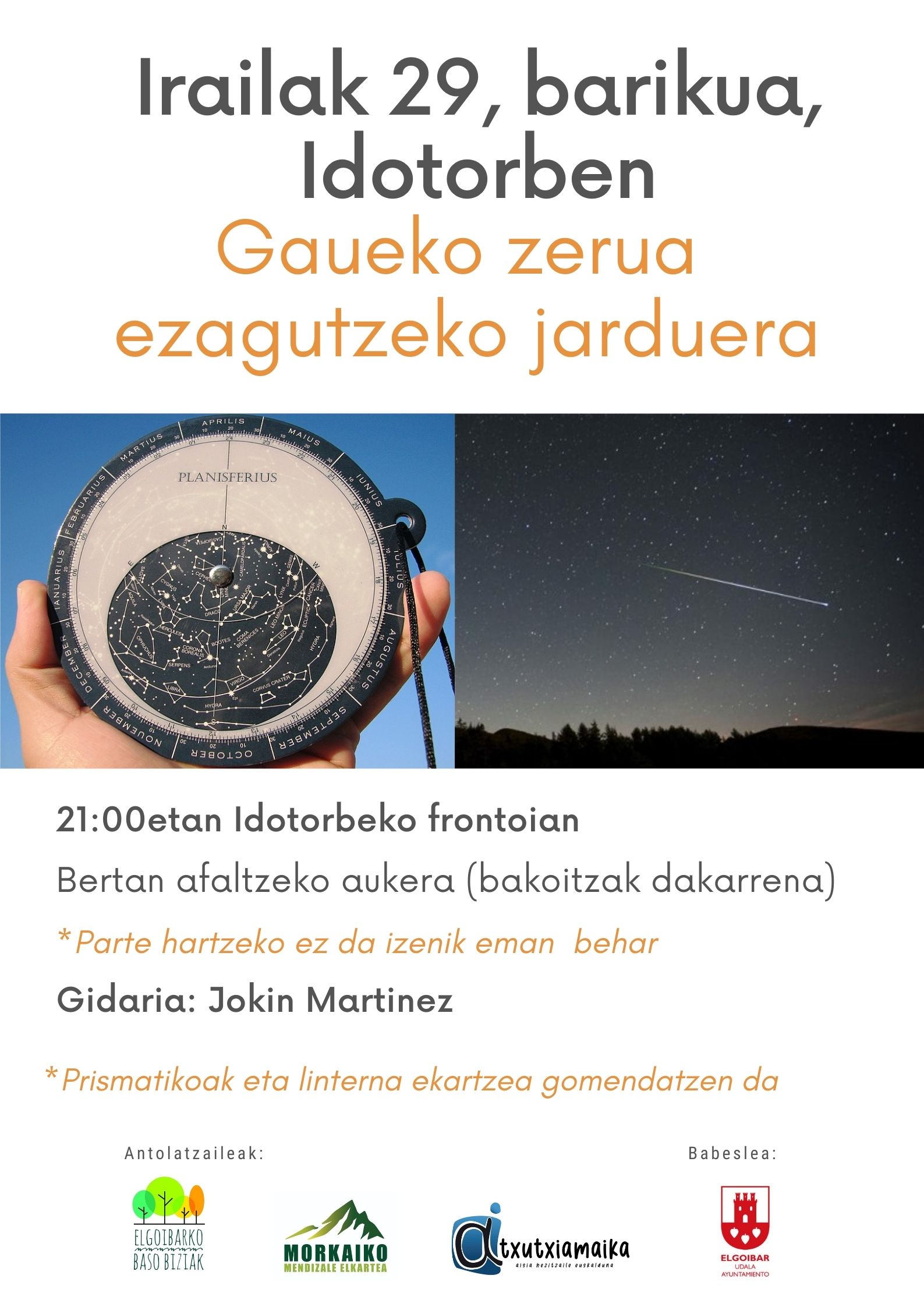 Gaueko zerua ezagutzera goaz